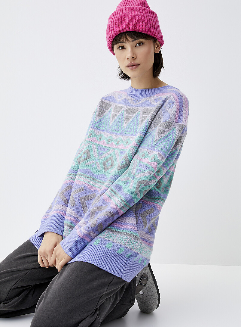 Striped & Patterned Sweaters for Women | Simons Canada