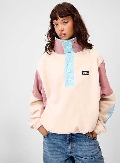 Le sweat polaire blocs pastel