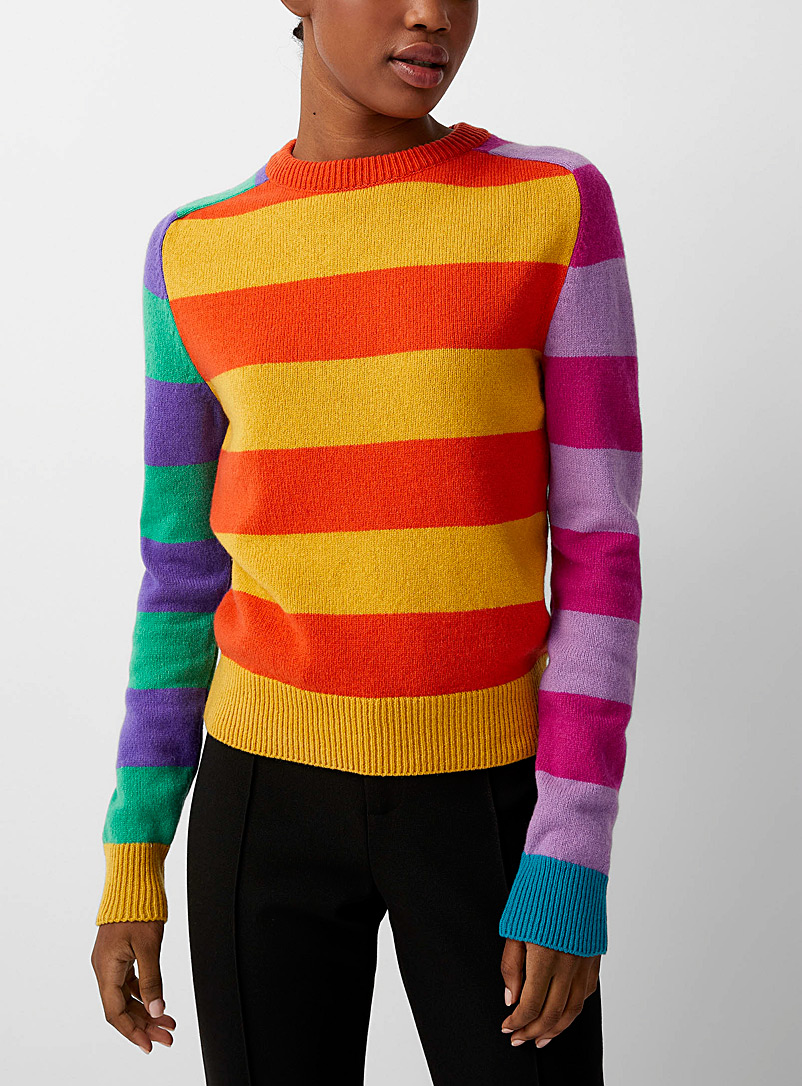 Moschino: Le pull coloris verticaux Assorti pour femme
