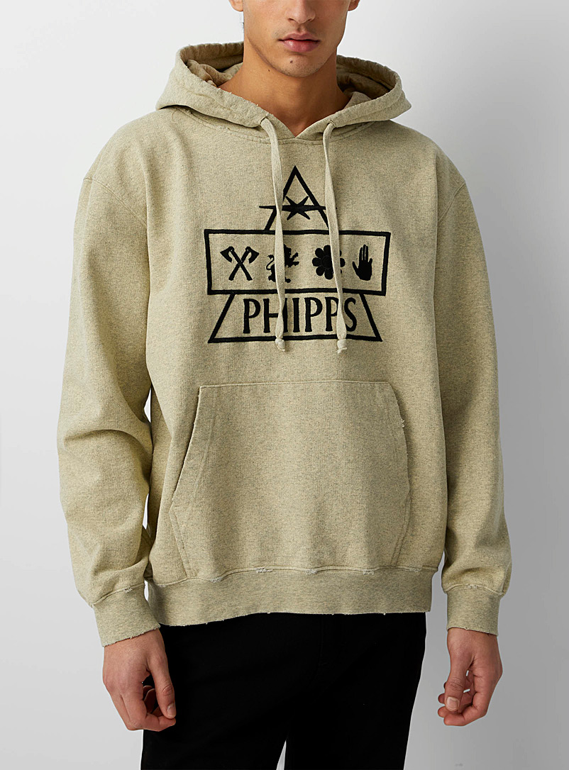 Phipps Medium Yellow Pyramid hoodie for men