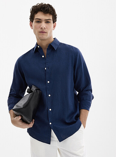 Chemise de travail à manches longues ALIEN bleu foncé U-POWER - XXL Chemise de travail à manches longues ALIEN bleu foncé U-POWER - XXL