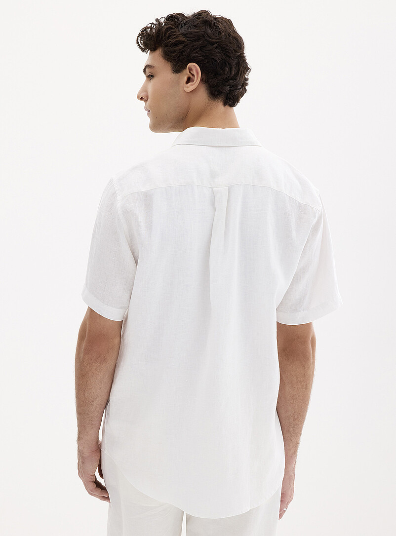 100% European linen short-sleeve shirt Modern fit product image 3
