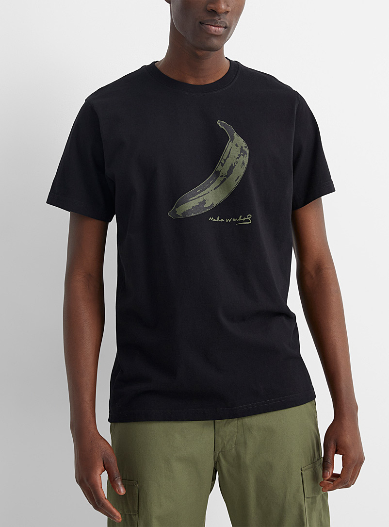 Maharishi Black Banana print T-shirt for men