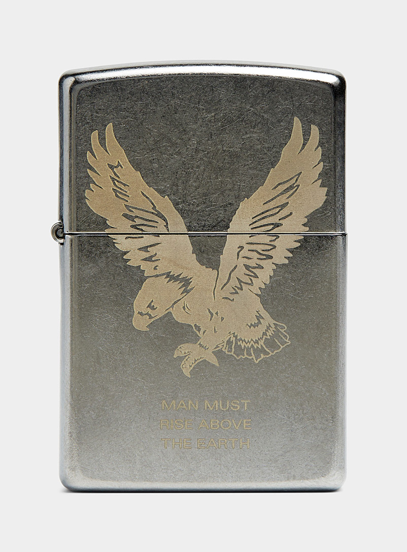 Maharishi Silver Signature eagle Zippo lighter for men