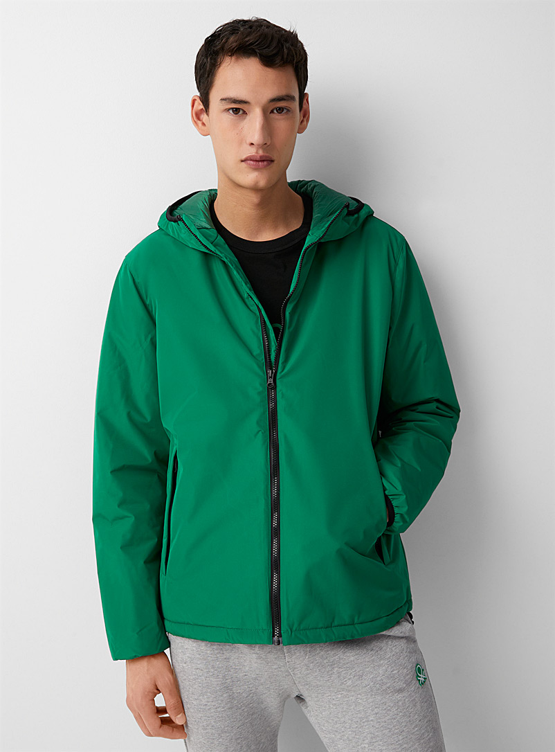 United Colors of Benetton Green Brightly-coloured jacket for men