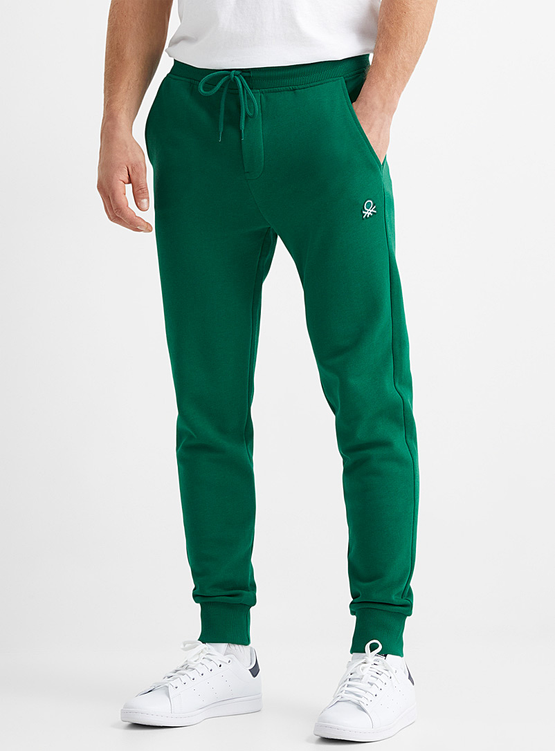United Colors of Benetton: Le jogger sweat logo accent Gris pour homme