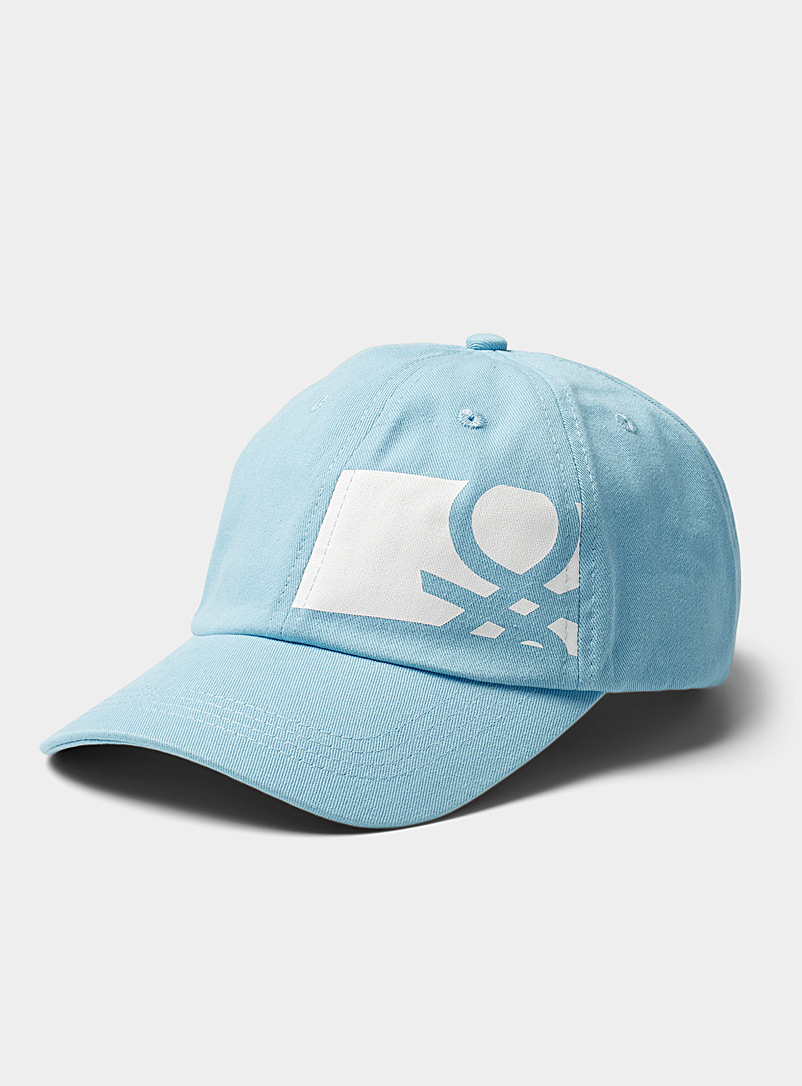 United Colors of Benetton Baby Blue Logo block cap for men