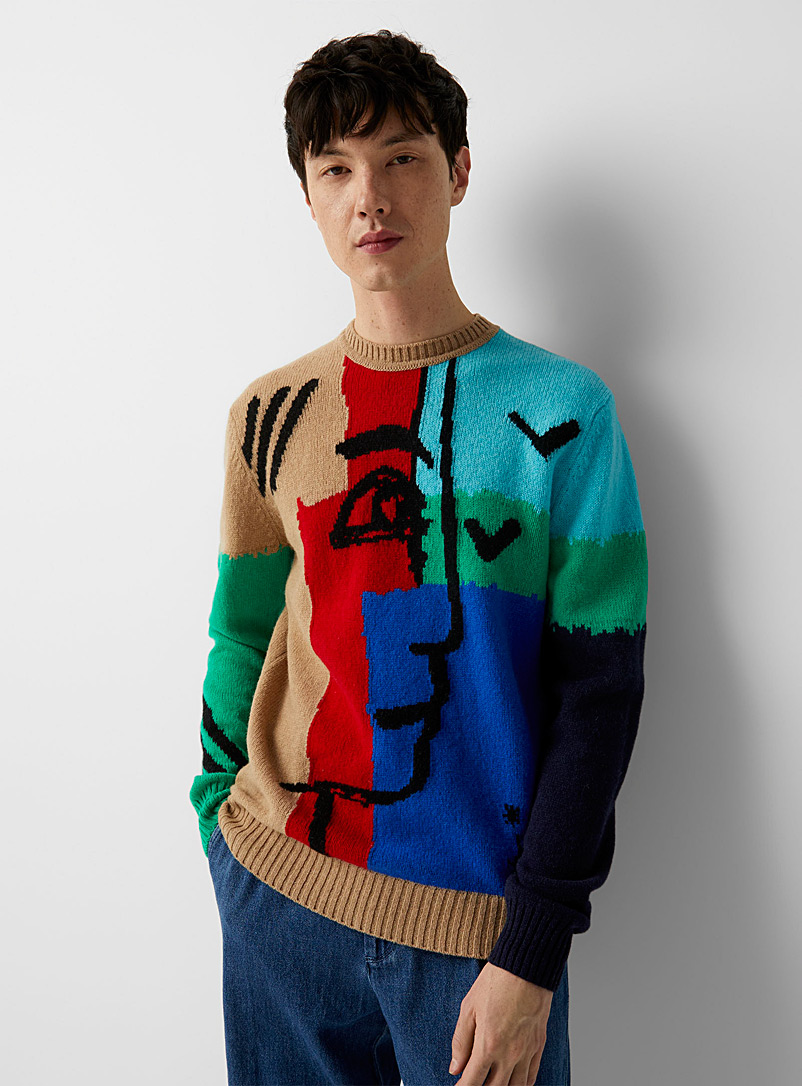 United Colors of Benetton Assorted Our World Is The Future sweater for men