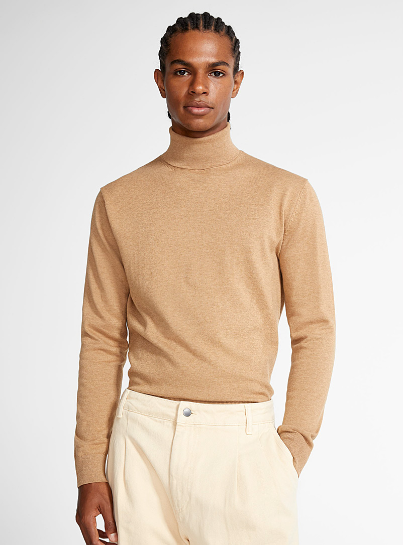 United Colors of Benetton Honey Caramel turtleneck sweater for men