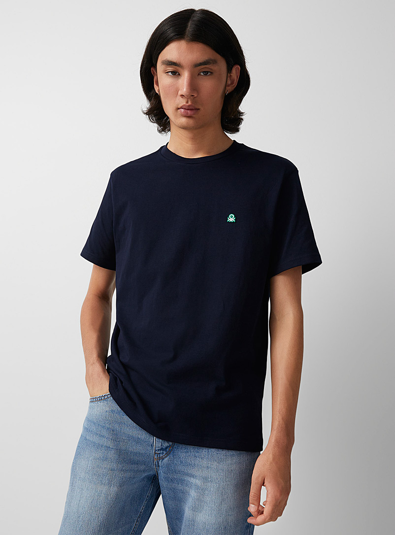 United Colors of Benetton: Le t-shirt logo épuré Marine pour homme