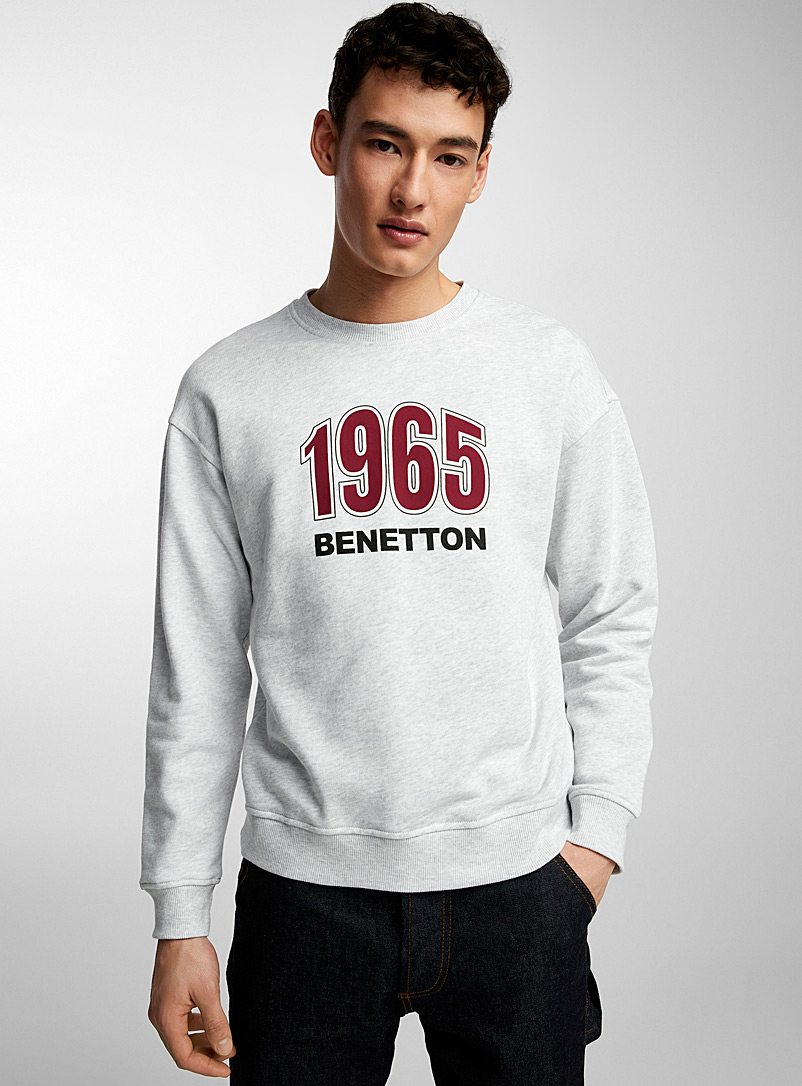 United Colors of Benetton Grey 1965 sweatshirt for men