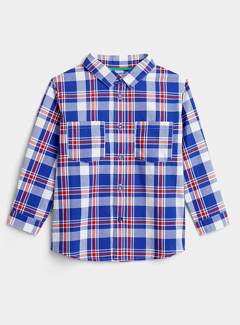 Chemise En Denim United Colors Of Benetton Pour Fille - Manches Longues - Fermeture Boutons Pression - Logo Brodé - 100% Coton