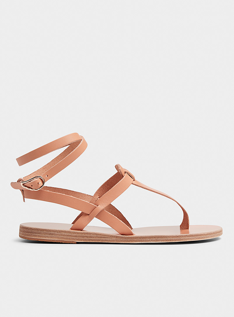 Ancient Greek Sandals Light Brown Estia slim straps sandals Women for women