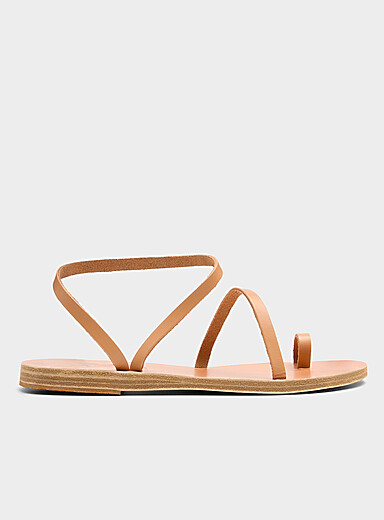 Apli Eleftheria natural leather sandals <b>Handmade in Greece</b> Women