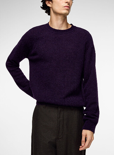 Norse Projects Purple Nordrevik raglan sleeve alpaca sweater for men