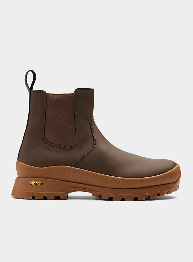 Norse Projects Light Brown Coffee shades rubber Chelsea boots Men for men
