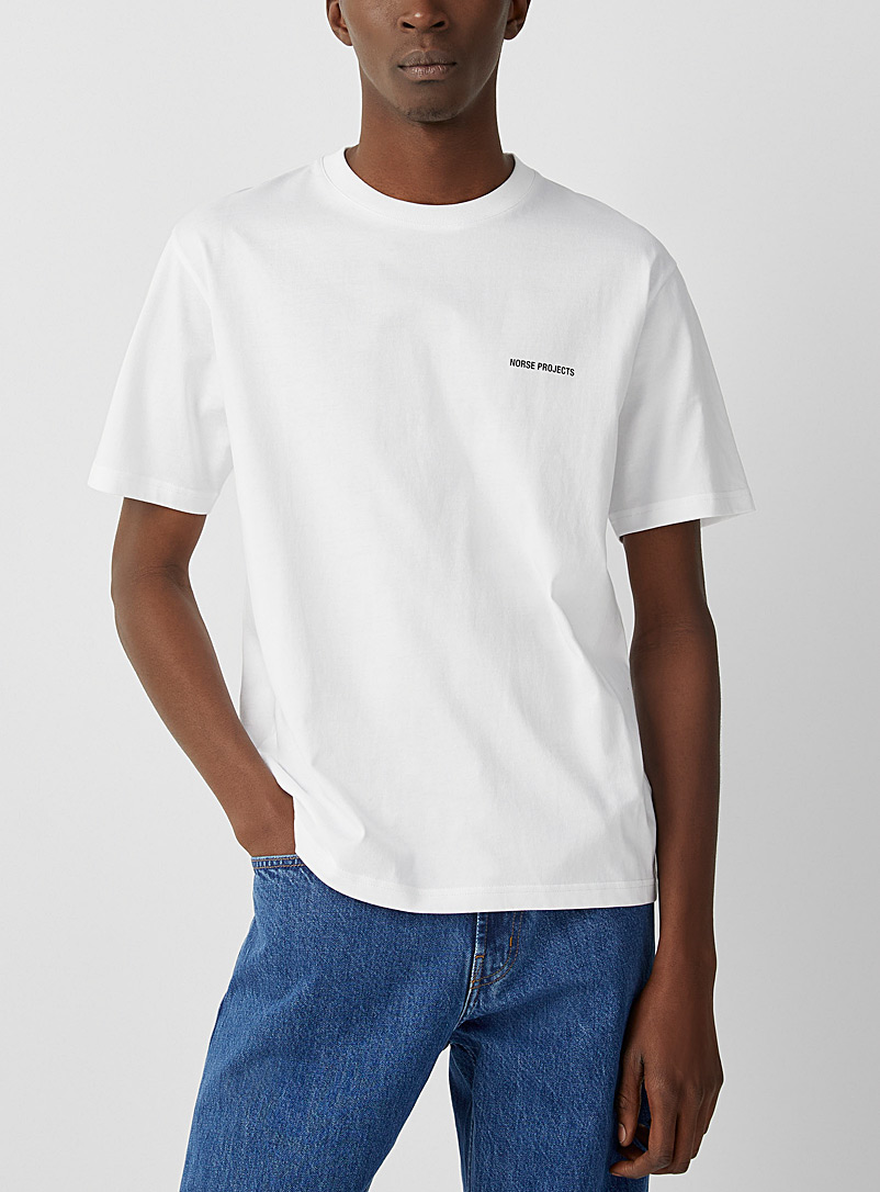 Norse Projects White Johannes logo T-shirt for men