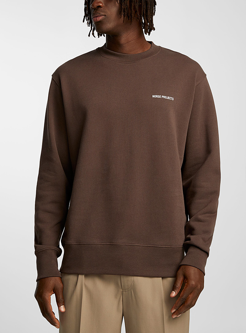 Norse Projects Brown Heathland brown Arne sweater for men