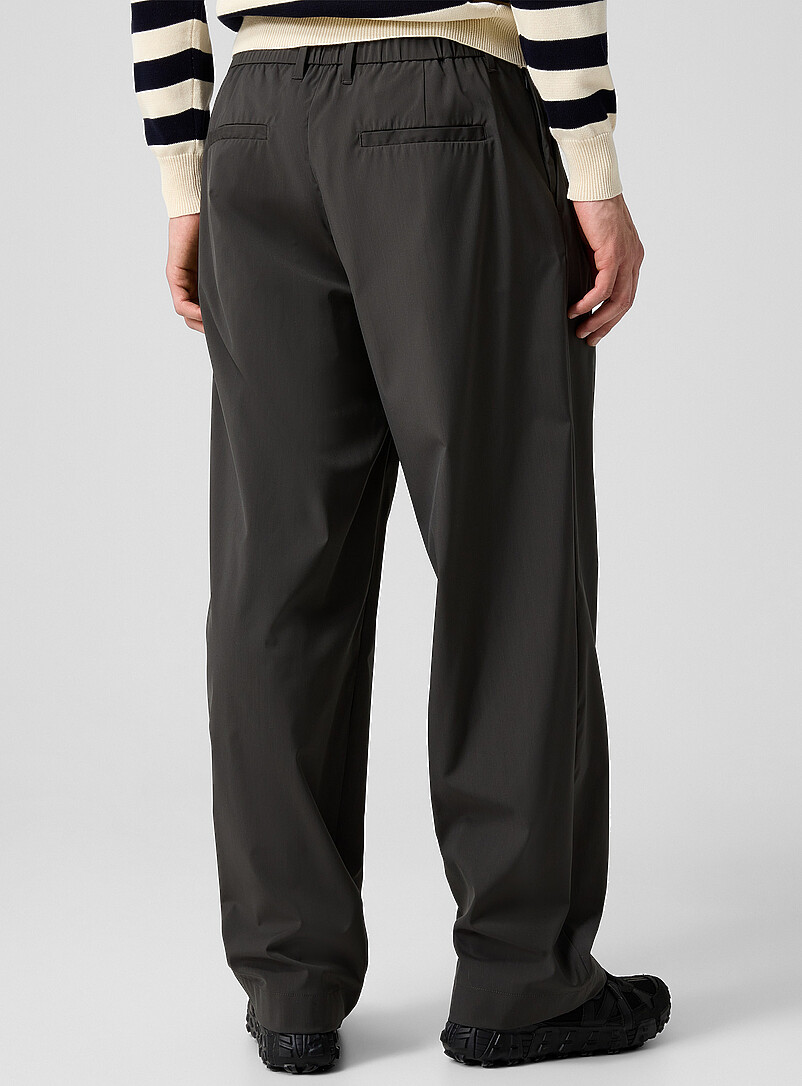 Pleated technical canvas pant product image 3