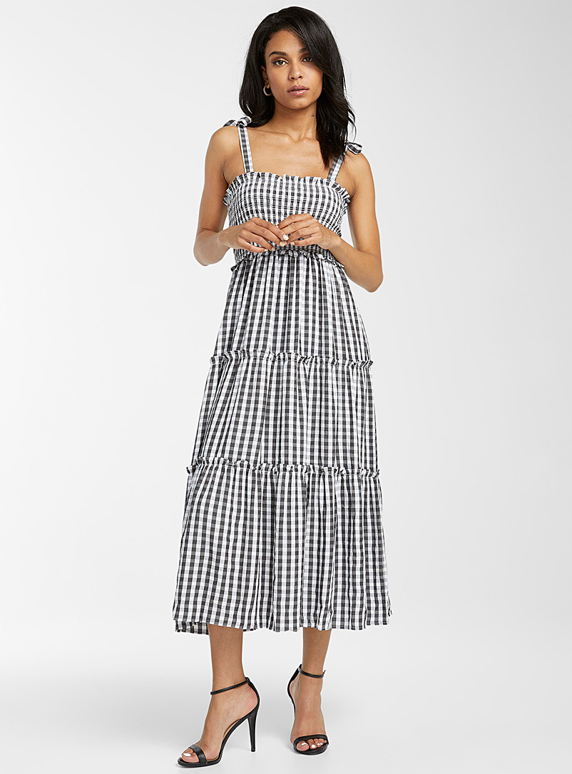 Gingham peasant dress | Icône | Women's 