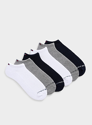 Les socquettes unies minilogo Emballage de 6