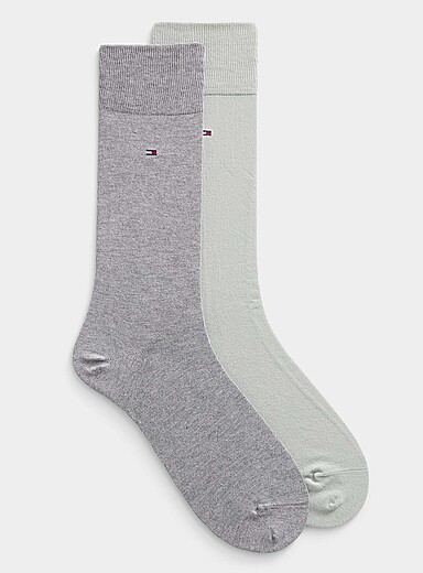 Minimalist solid dress socks 2-pack