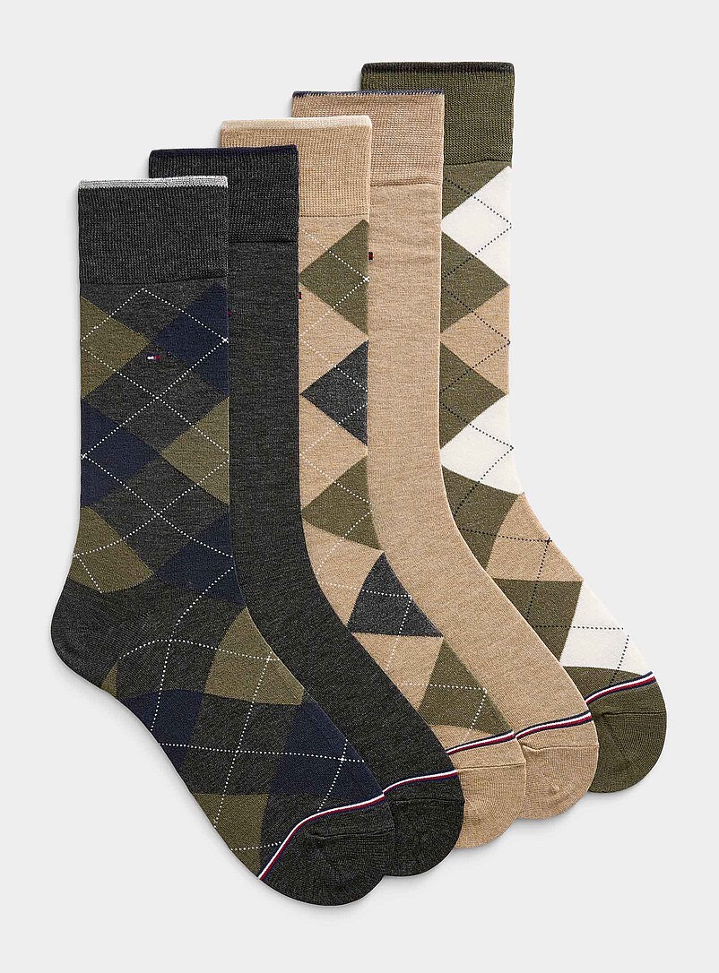 Classic diamond dress socks 5-pack product image (primary)