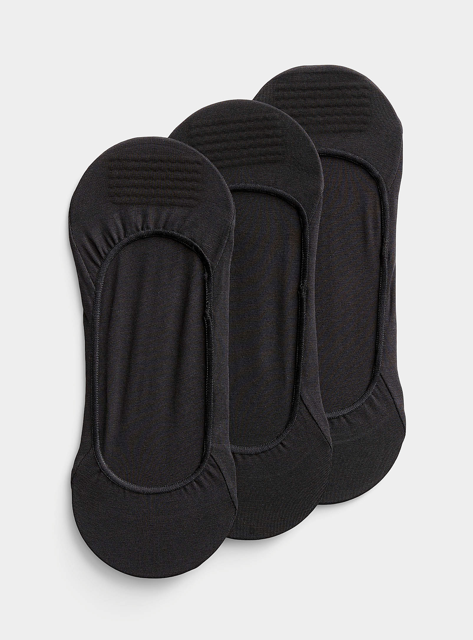 Calvin Klein Neutral Trio Ped Socks 3-pack In Black