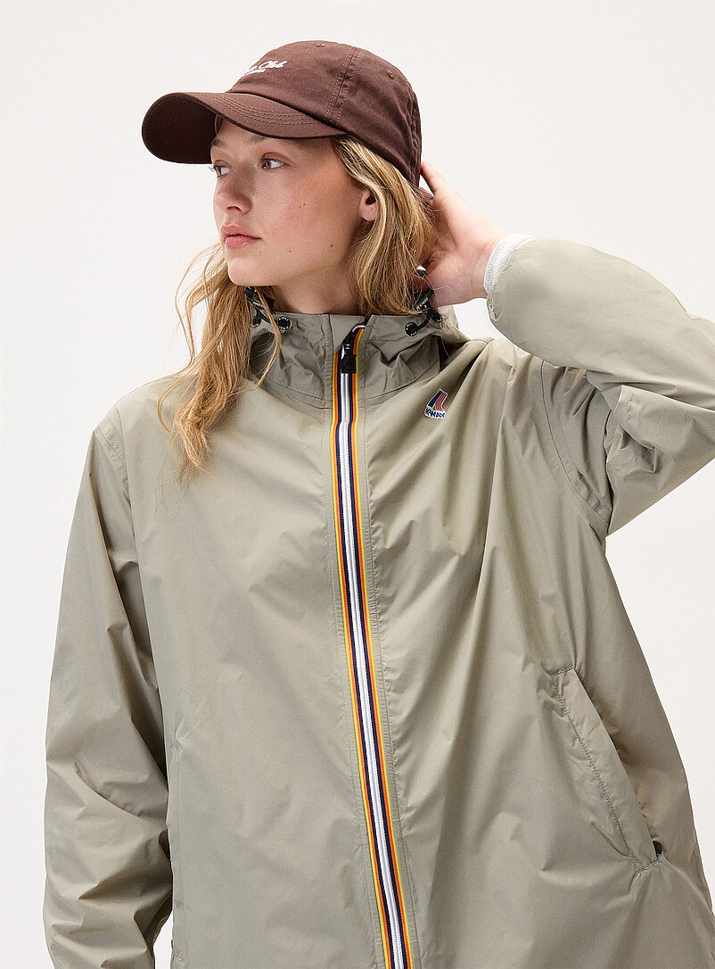 K-Way: L'imperm&eacute;able long Eiffel 4.0 Vert sauge pour femme