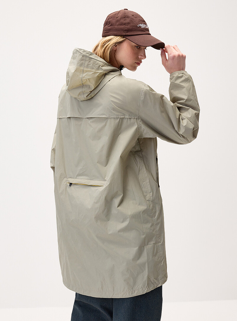 K-Way: L'imperm&eacute;able long Eiffel 4.0 Vert sauge pour femme
