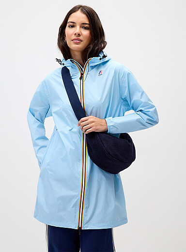 K-Way: L'imperm&eacute;able long Eiffel 4.0 Bleu pour femme