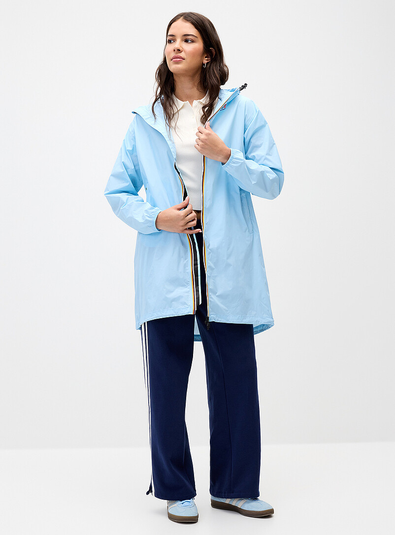 K-Way: L'imperm&eacute;able long Eiffel 4.0 Vert sauge pour femme