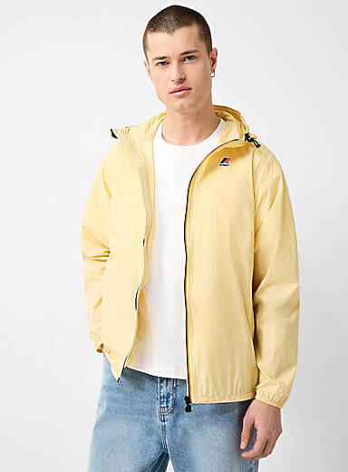 K-Way Sunflower Yellow Le vrai Claude 4.0 windbreaker for men