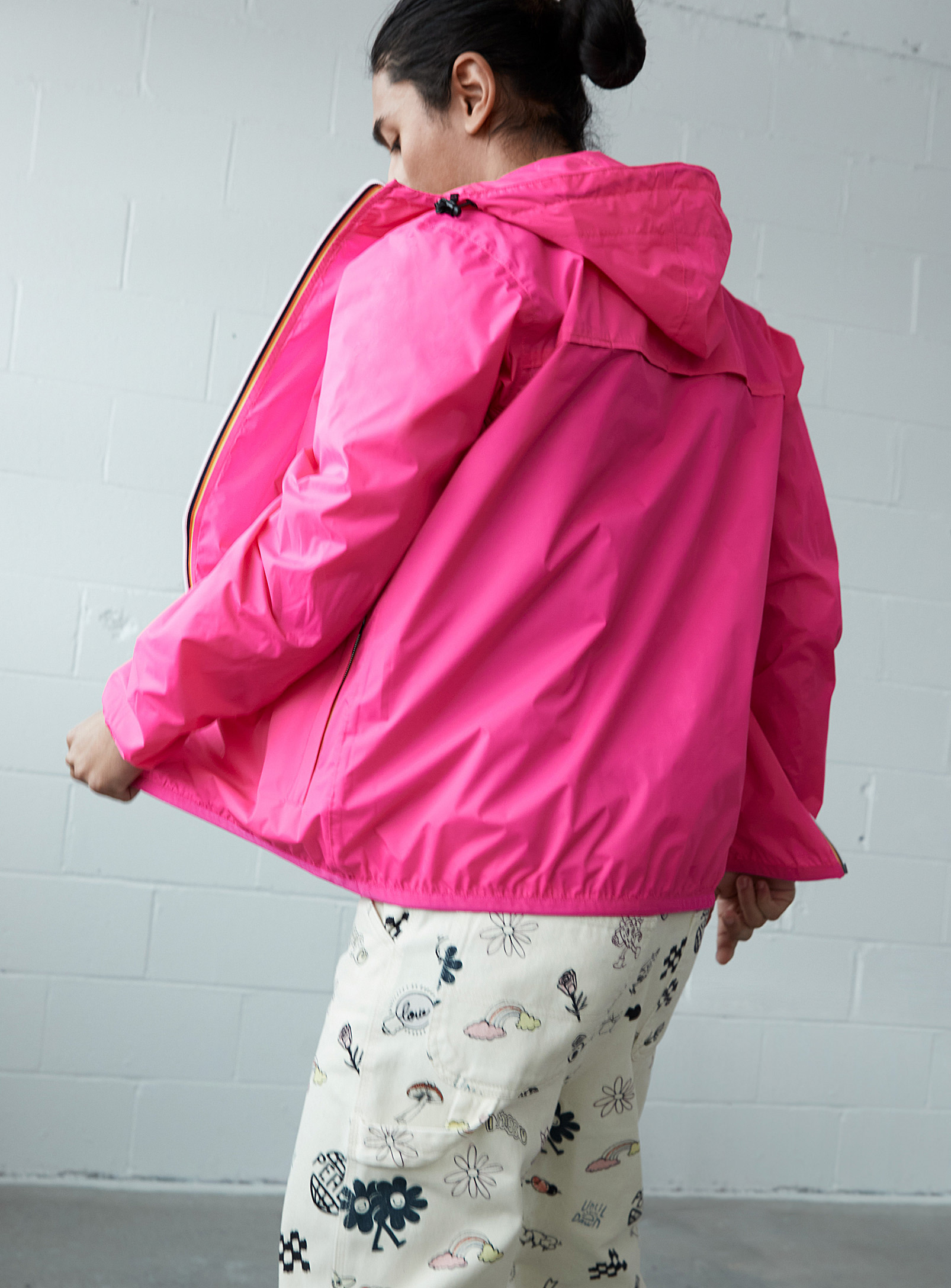 K-way Le Vrai 3.0 Claude Jacket In Medium Pink