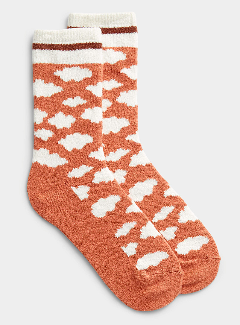 Simons Copper Soft cloud fleece sock for women