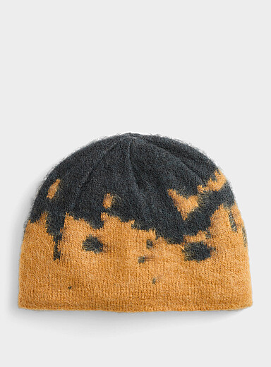 La tuque tricot filamenteux deux couleurs