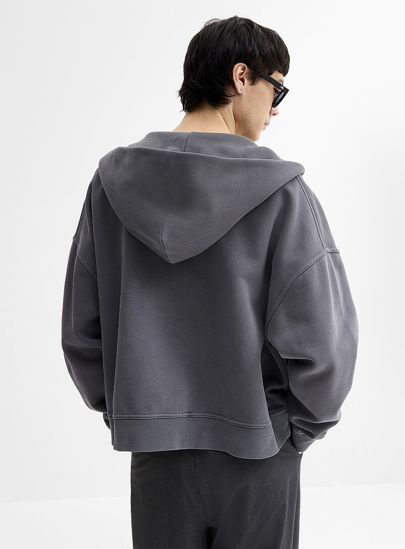 Peachskin fleece zip-up hoodie Oversized fit | Djab | | Simons