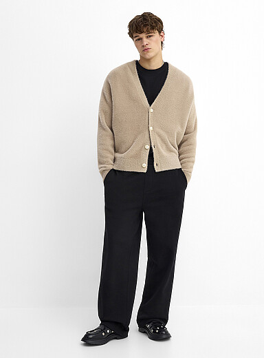 French terry wide-leg pant DJAB 101 <b>Loose fit</b>