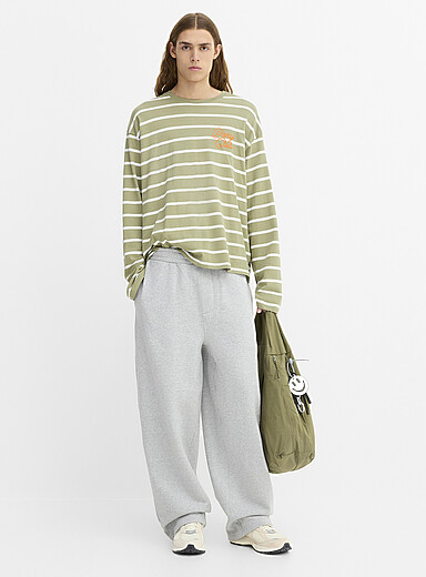 Le pantalon molleton lourd ratin&eacute; DJAB 101 <b>Coupe ample</b>