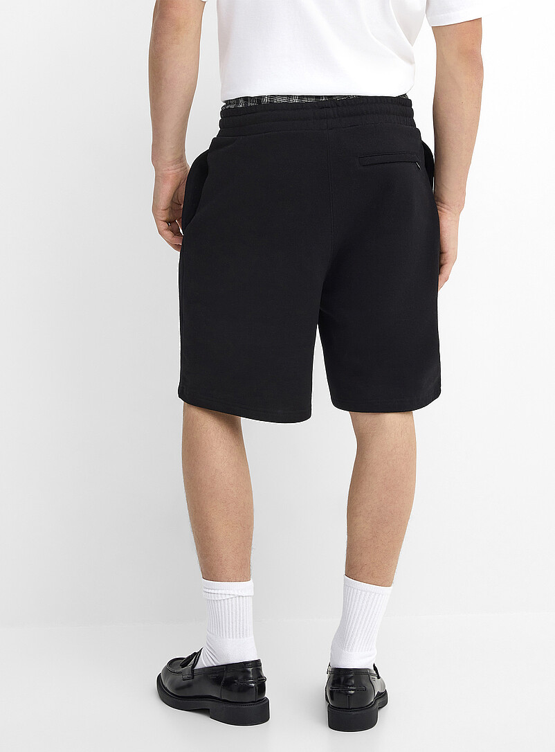 Djab: Le short molleton ratin&eacute; Chocolat - Espresso pour homme