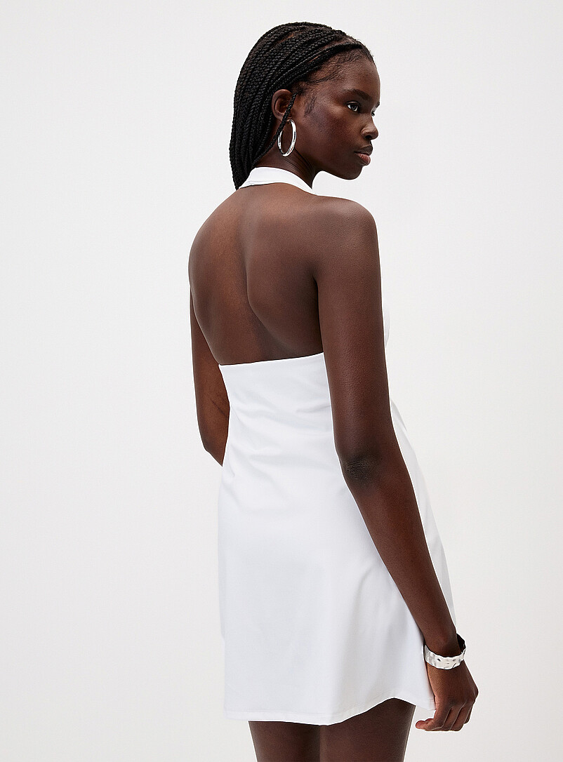 Twik: La minirobe licou ligne A Bleu moyen - Ardoise pour femme