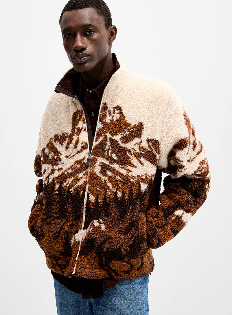 Wild landscape zip-up fleece jacket | Le 31 | | Simons