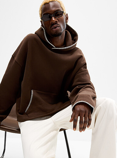 Le 31: Le kangourou bords surfil&eacute;s  Chocolat - Espresso pour homme
