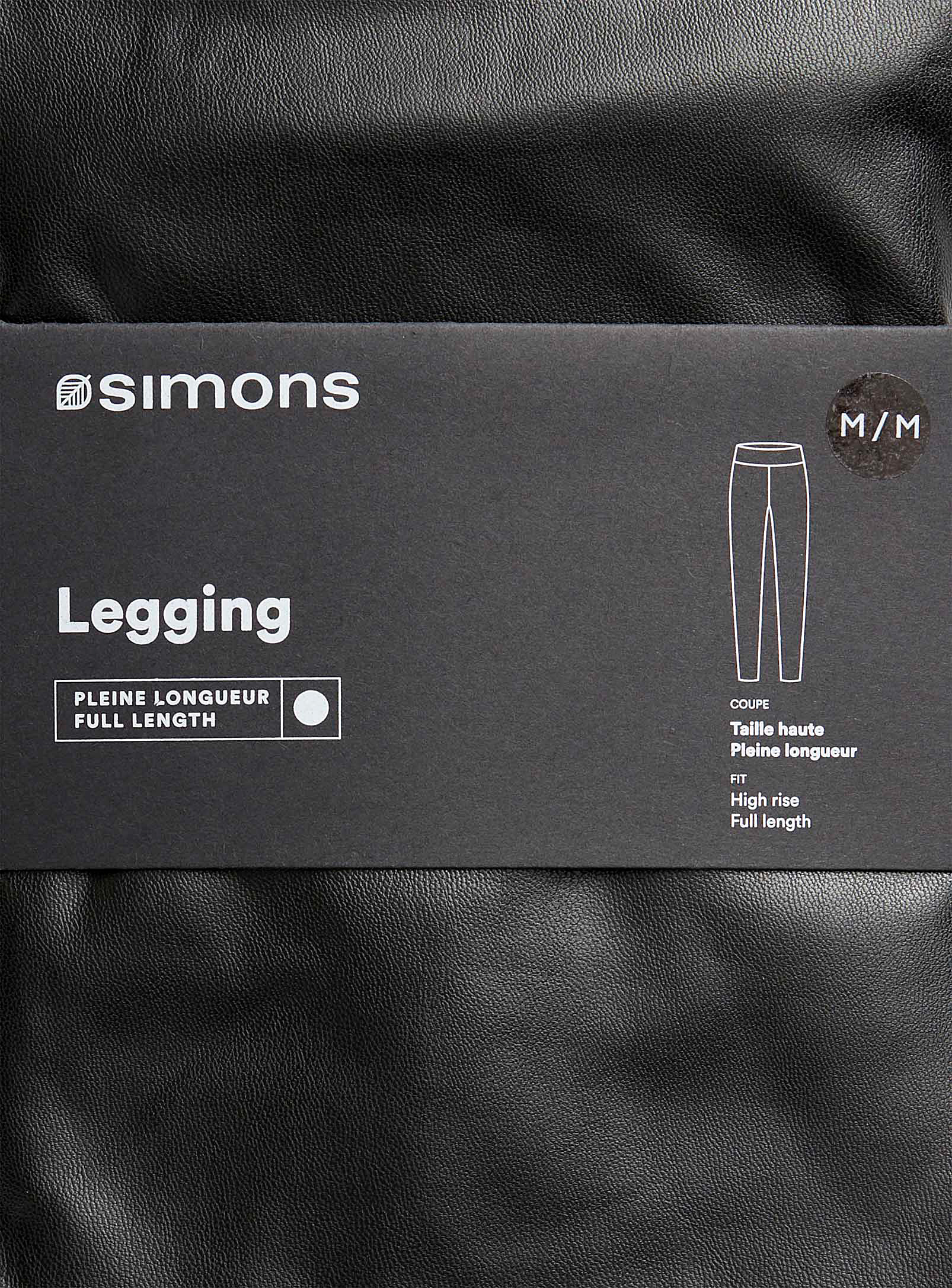 Simons - Le legging effet cuir taille haute