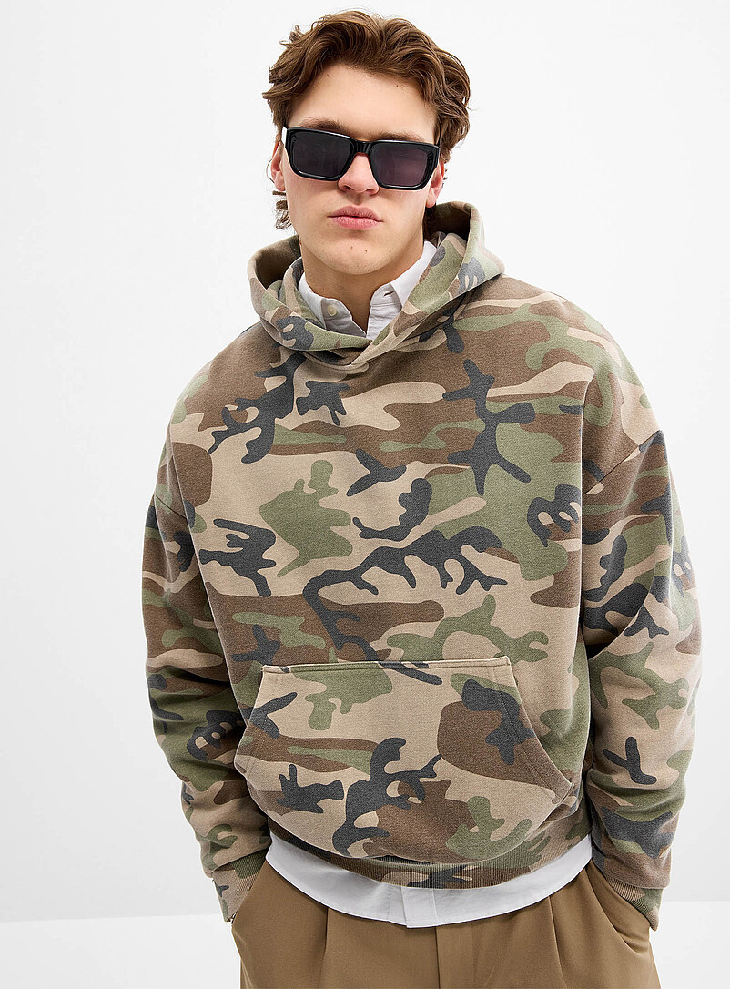 Camo peachskin hoodie Oversized fit product image 2