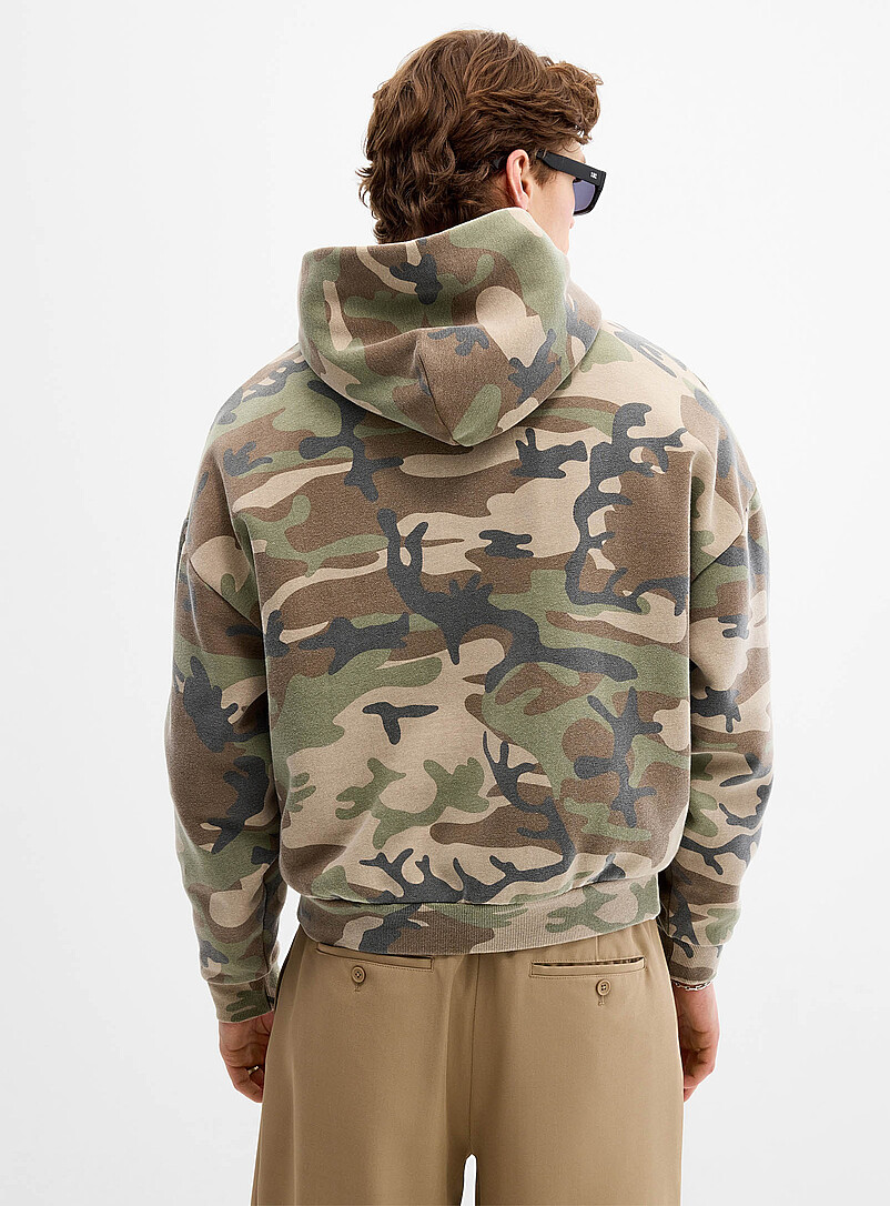 Camo peachskin hoodie Oversized fit product image 3