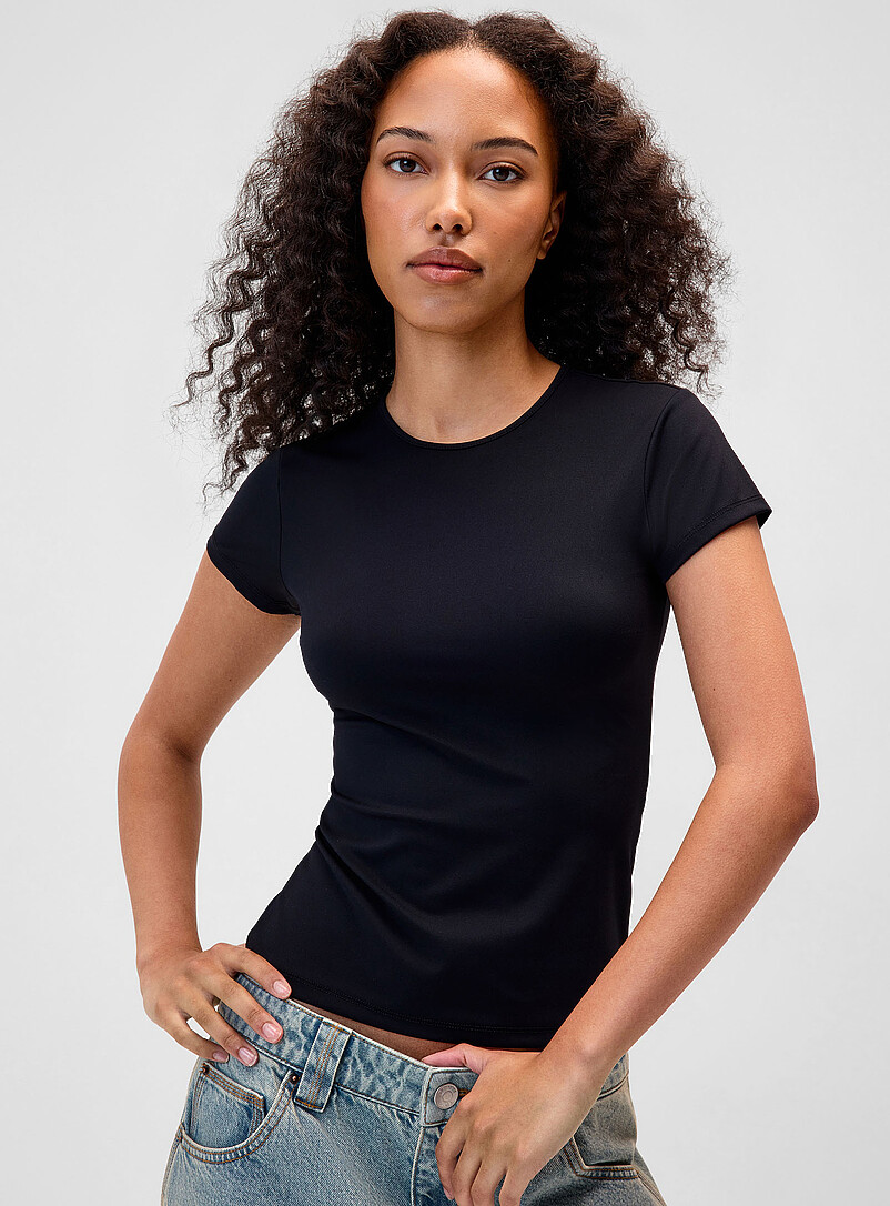 Ultra-fitted microfibre T-shirt product image (primary)