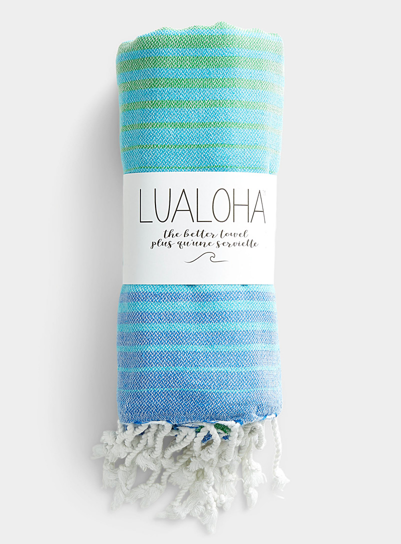 Lualoha Assorted Multicolour-stripe fouta for women