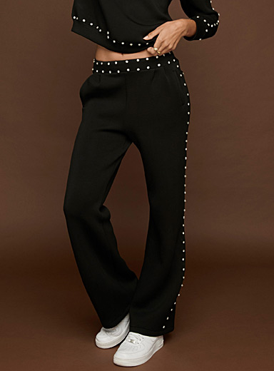 Mini crystal neoprene pant | Icône | Shop Women%u2019s Wide-Leg Pants ...