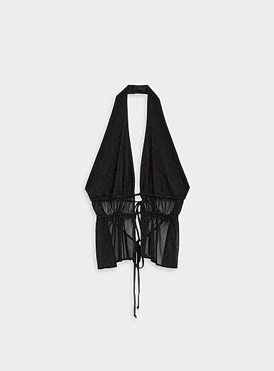 La camisole licou scintillante dos nou&eacute;